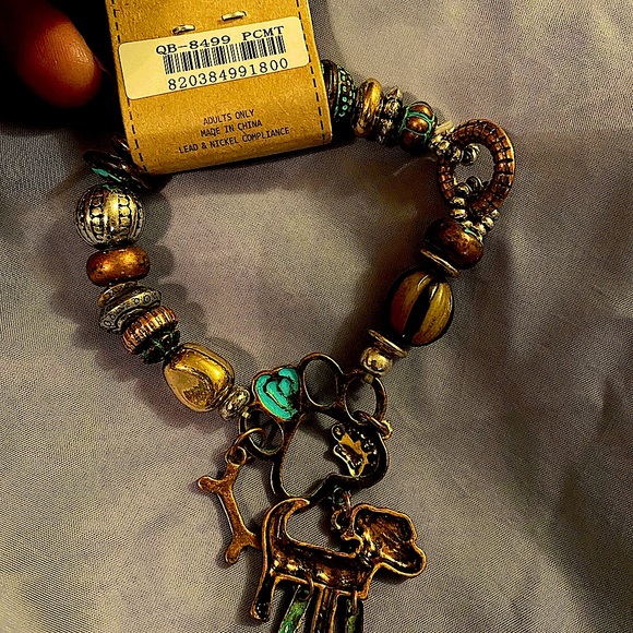 Story by DaVinci Charm Bracelet Dog Paw Adorable Adult Size - NWT - Picture 3 of 5